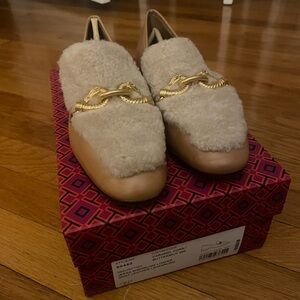 Tory Burch shearling Jessa loafers